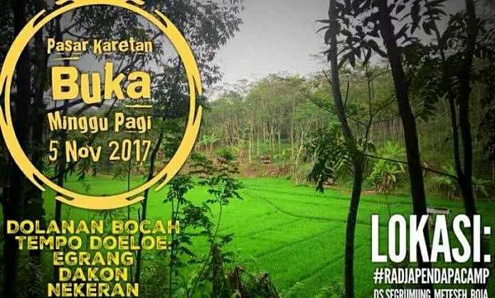 Pasar Karetan Digelar 5 November 2017