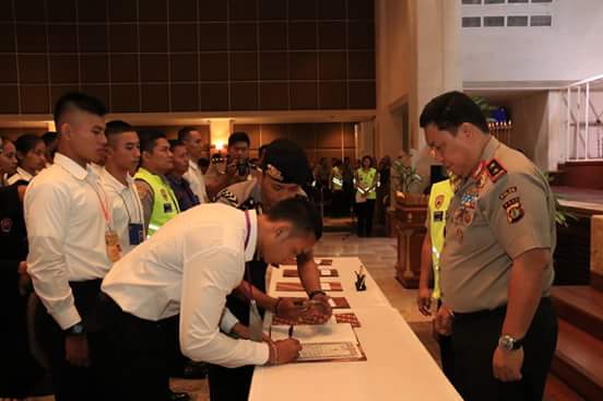 Hari Ini Polda Bali Gelar Tanda Tangan Pakta Integritas Untuk Calon Anggota Baru Polri Prov. Bali