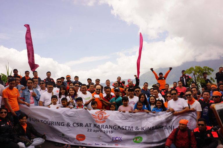 Harris Rider Community Gelar Fun Touring Sambil Berbagi di Karangasem dan Kintamani