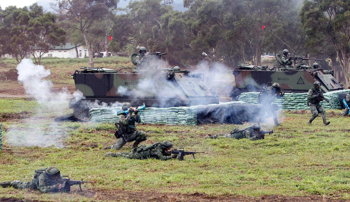 Ditekan China, Taiwan Gelar Latihan Militer Skala Besar