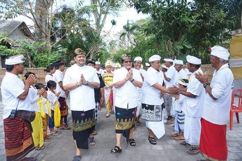 Bupati Badung Dukung Karya Ngenteg Linggih di Pura Puseh Desa Seseh