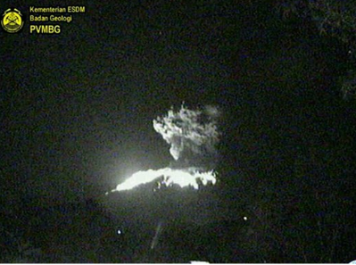 BREAKING NEWS : Gunung Agung Kembali Erupsi, Lontaran Lava Pijar Hingga Keluar Kawah