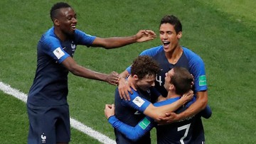 Babak Pertama, Prancis Berhasil Unggul 2-1 Atas Kroasia
