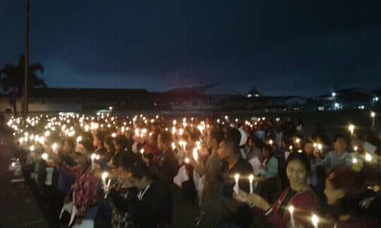 Breaking News: Aksi 1000 Lilin Untuk Feredy Taruk, Korban Penembakan Misterius yang Belum Terungkap