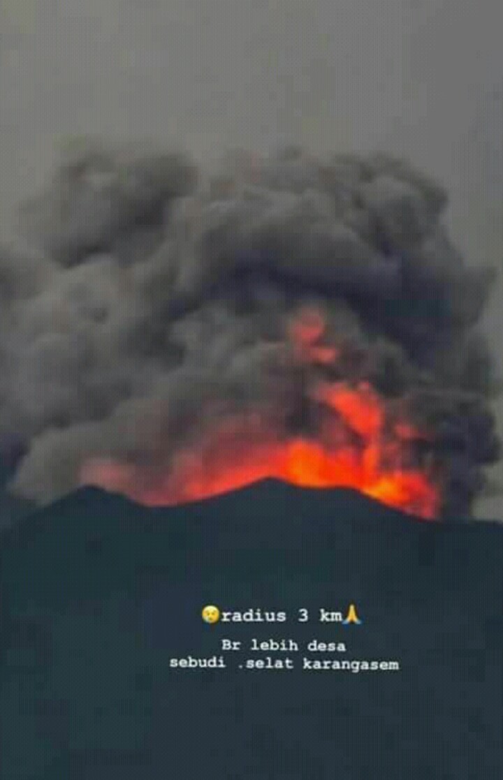 Frekuensi Informasi Soal Gunung Agung Diganggu Orang Tak Dikenal