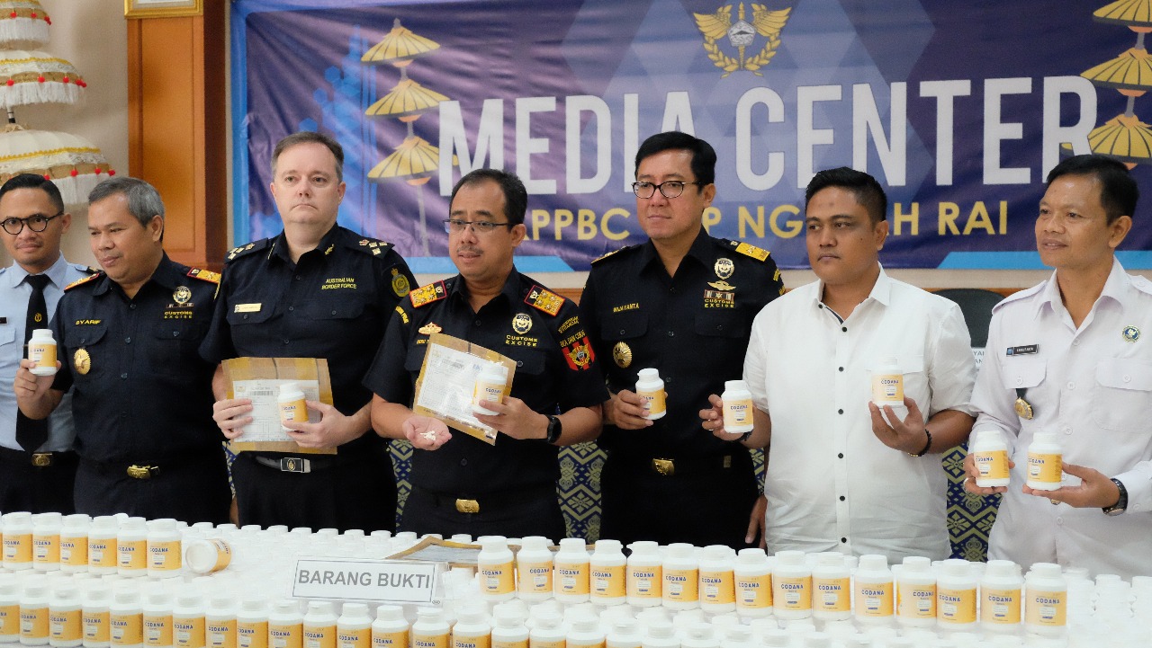 Bea Cukai Ngurah Rai Cegah Penyelundupan 600 Ribu Butir Sediaan Narkoba
