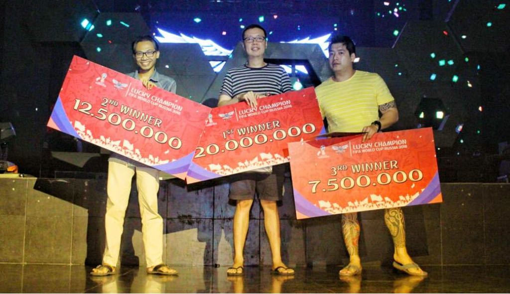 Pengunjung Boshe Raih Hadiah Rp.40 Juta Usai Nobar Piala Dunia 2018