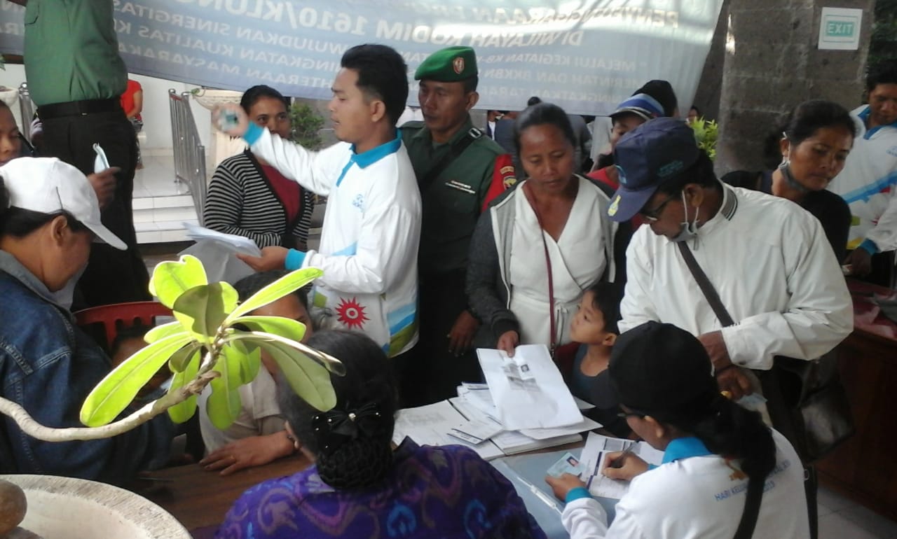 Komunikasi Sosial Bakti TNI KB Kesehatan Tahun 2018 Koramil Nusa Penida