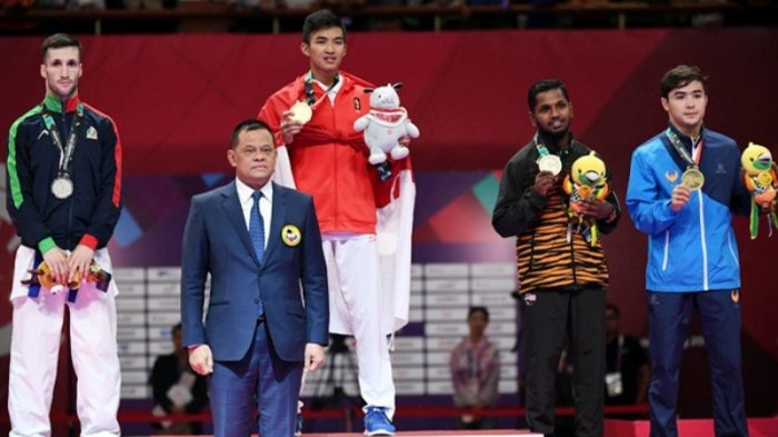 Rifki Ardiansyah Penuhi Target Dengan Meraih Medali Emas Dari Cabang Karate