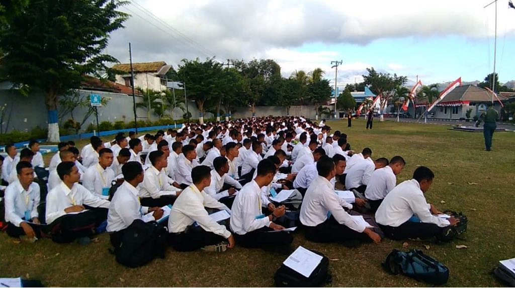 Seleksi Penerimaan Caba Dan Cata TNI AL Di Mako Lanal Denpasar