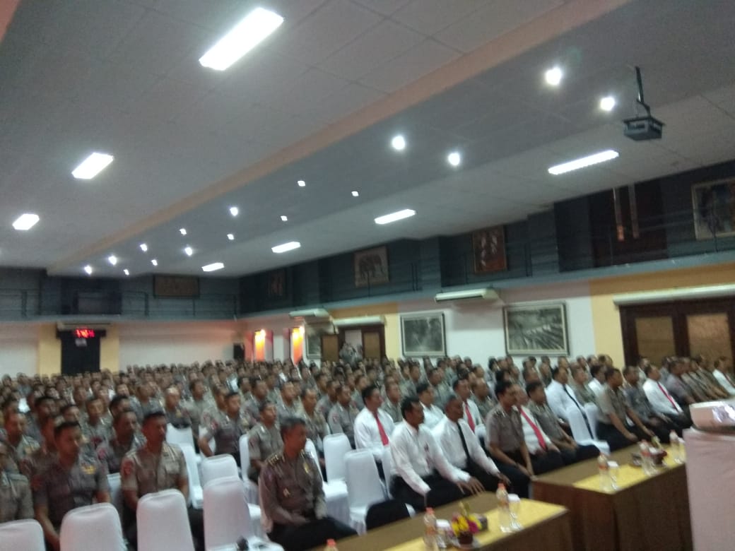 Jelang Pelaksanaan Kampanye Pemilu 2019, Polda Bali Gelar Latpraops Mantap Brata Agung 2018