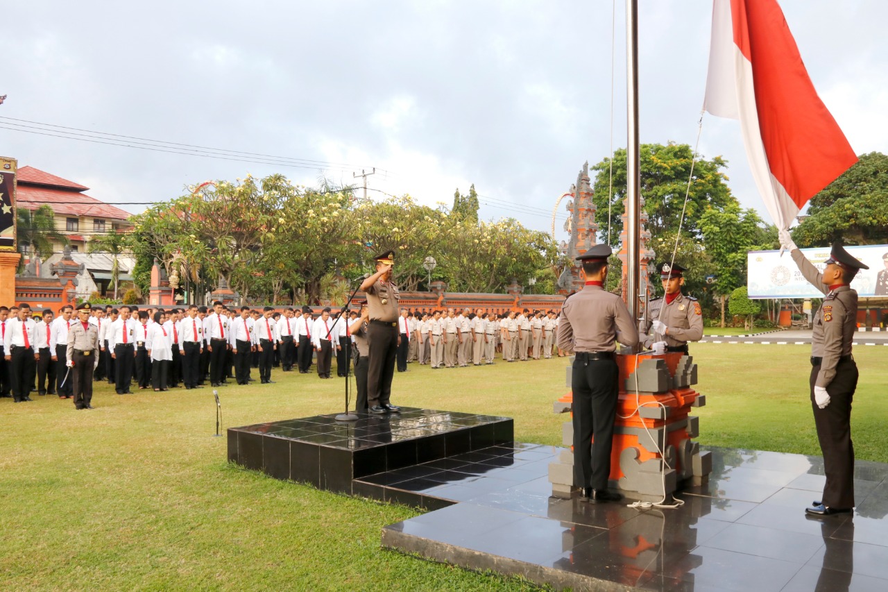 Polda Bali Gelar Upacara Peringatan Haornas Ke-35