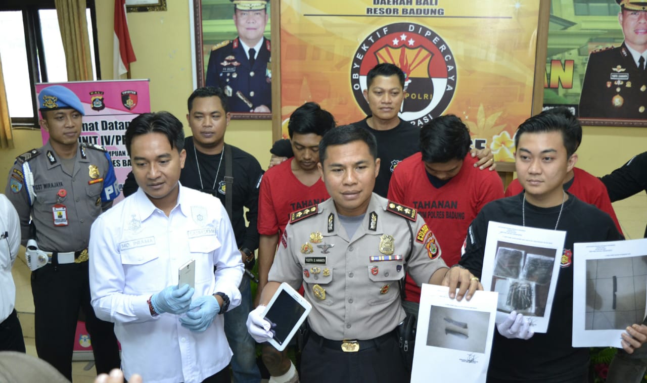 Hanya Sehari, Kasus Pembunuhan Di Jalan Raya Munggu Terungkap, Polres Badung Tangkap 3 Pelaku