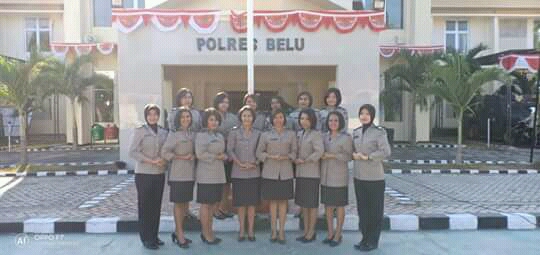 Wakapolres Belu Minta Polwan Tingkatkan Kinerja Kerja