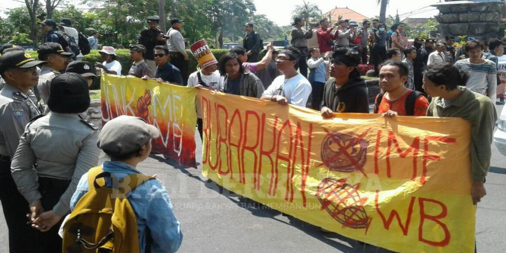 Demo Tolak IMF-WB Warnai Kota Denpasar dalam Tiga Hari Terakhir