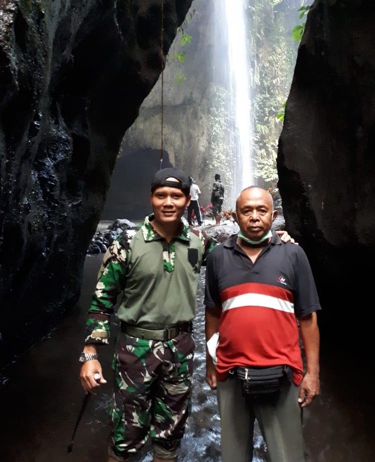 Dandim Bangli Sambangi Obyek wisata Air Terjun Krisik Di Desa Tembuku