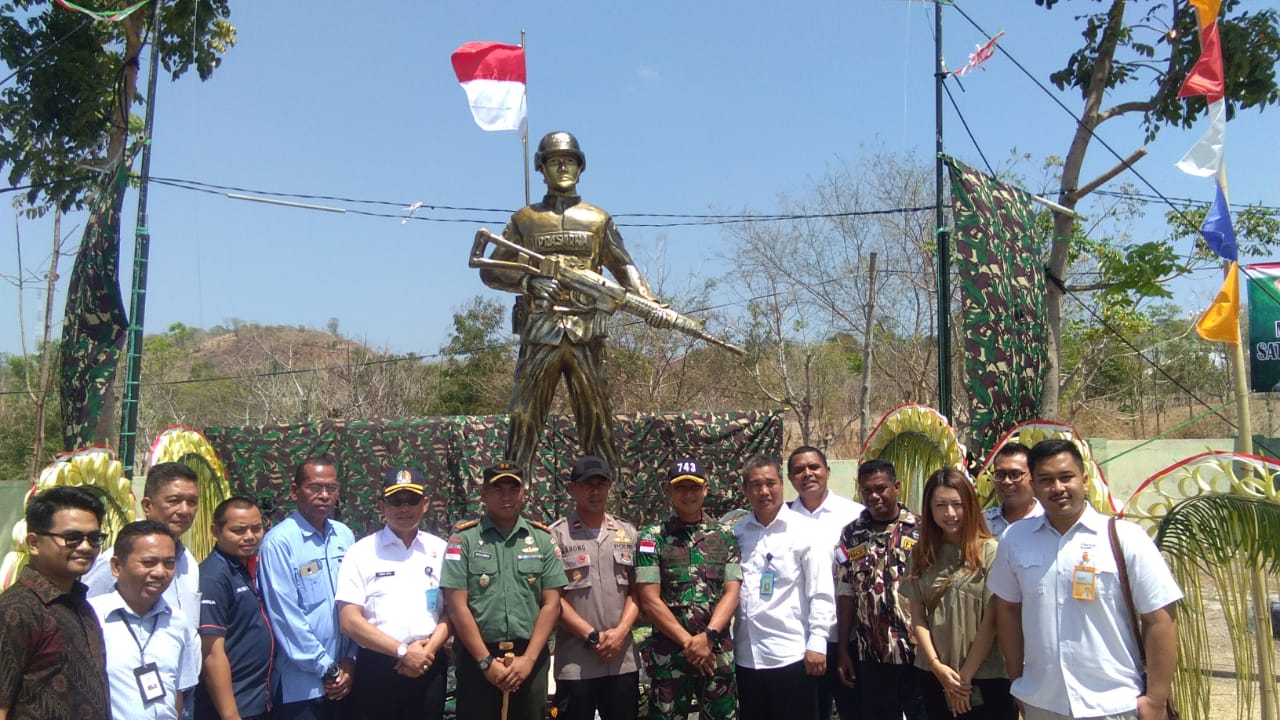 Monumen Pamtas Simbol Kesiapan Prajurit Jaga Perbatasan