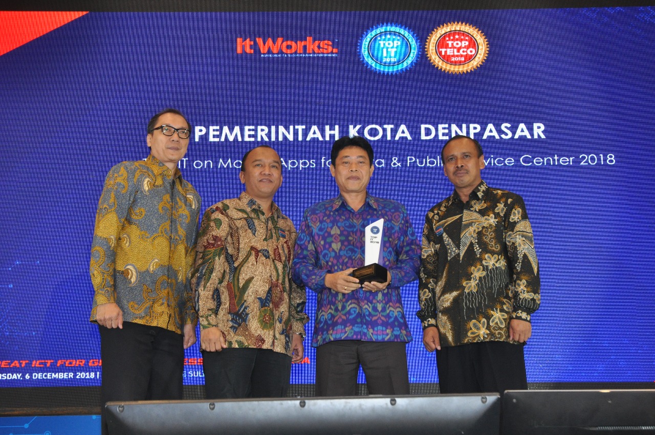 Kota Denpasar Raih Dua Penghargaan Di Bidang IT