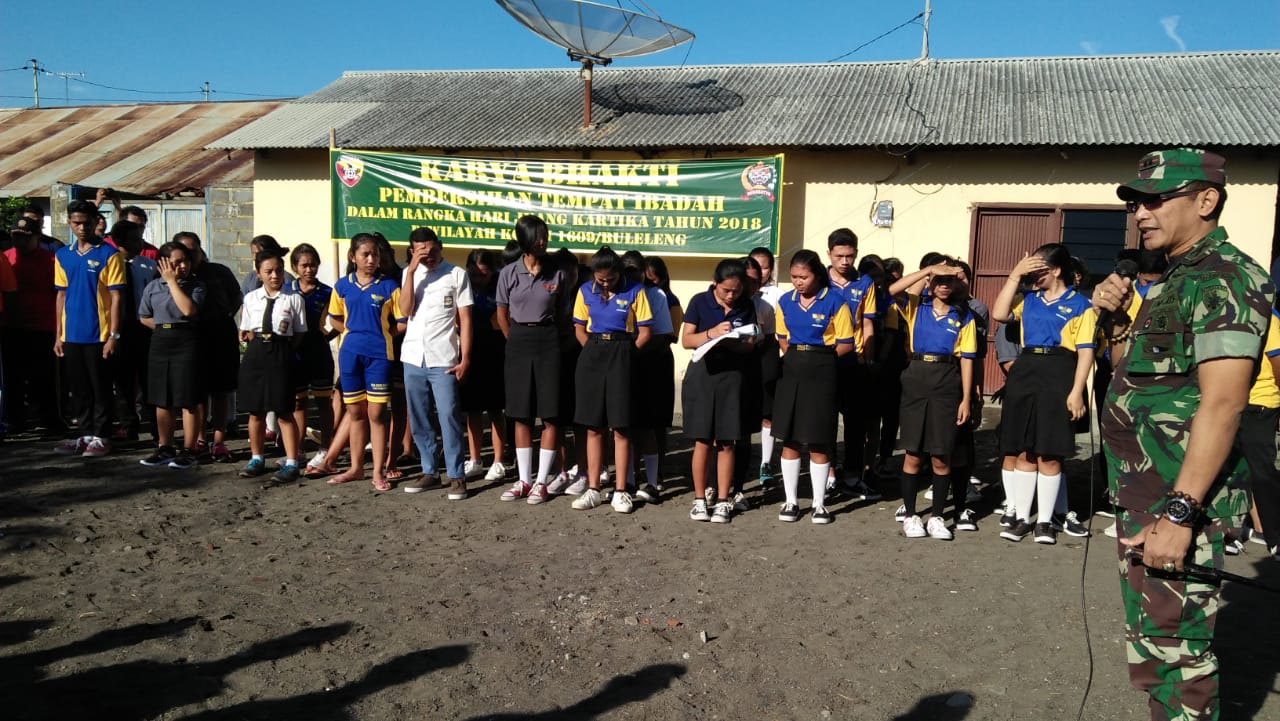 Jelang Hari Juang Kartika 2018, Kodim Buleleng Gelar Karya Bhakti