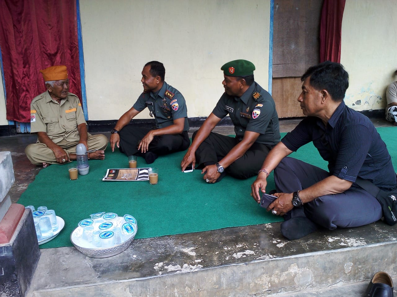 Ini Cara Dandim Klungkung Menjalin Simakrama Dengan Para Veteran