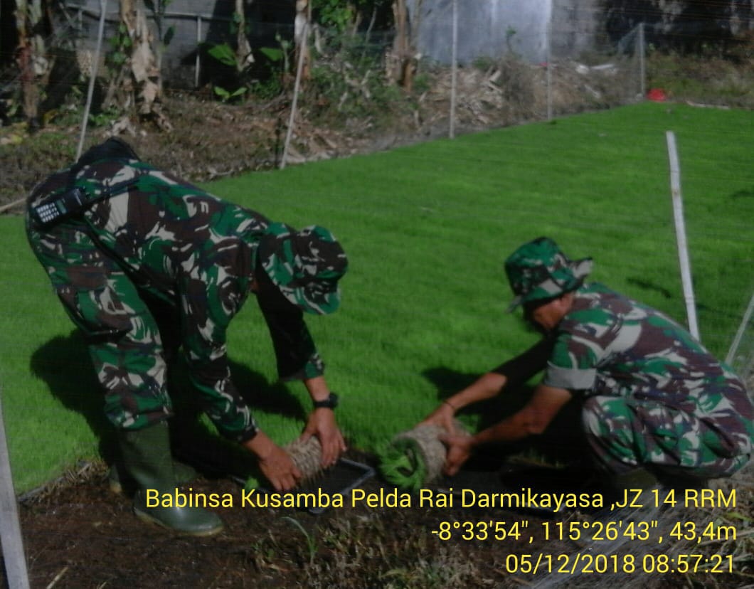 Koramil Dawan Mendampingi Bintek Alsintan Di Subak Kusamba Dawan
