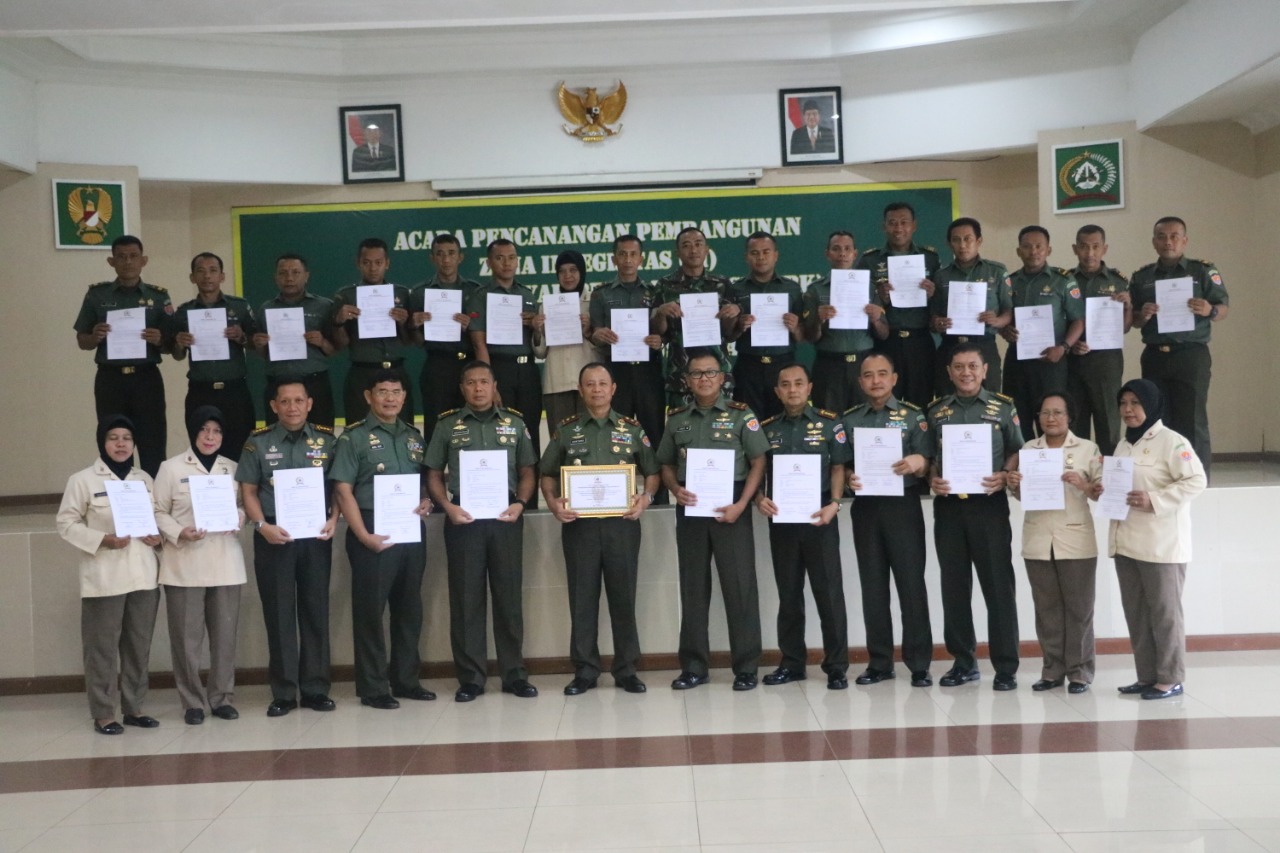 Danpusterad Bertekat Bangun Zona Integritas Menuju Wilayah Bebas Korupsi