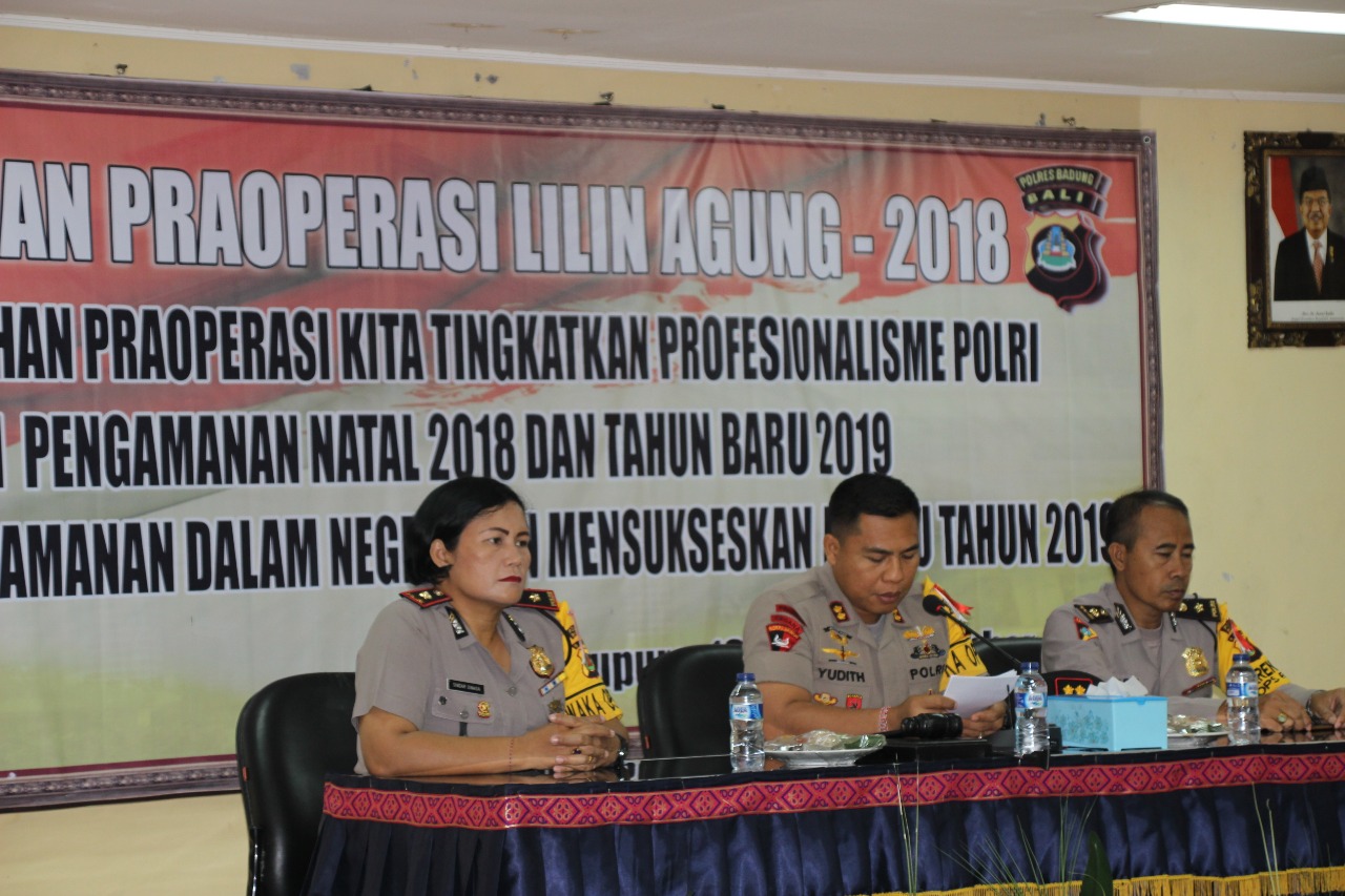 Kapolres Badung Buka Pelatihan Operasi Lilin Agung 2018