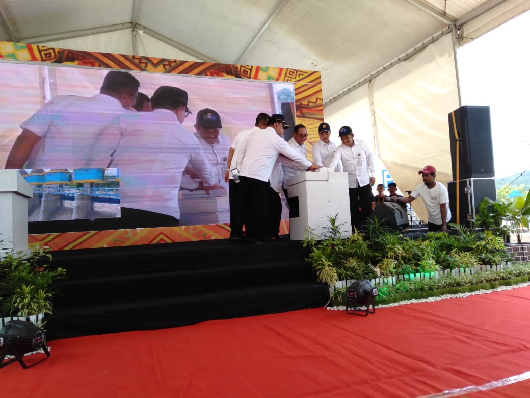 Dirjen SDA Kementerian PUPR Resmikan Pengisian Awal Bendungan Rotiklot