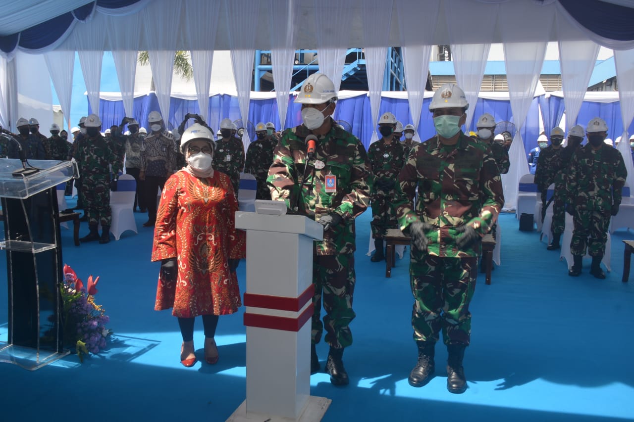 Pangkoarmada II Hadiri Acara Keel Laying Pengadaan Kapal Bantu Rumah Sakit (BRS)