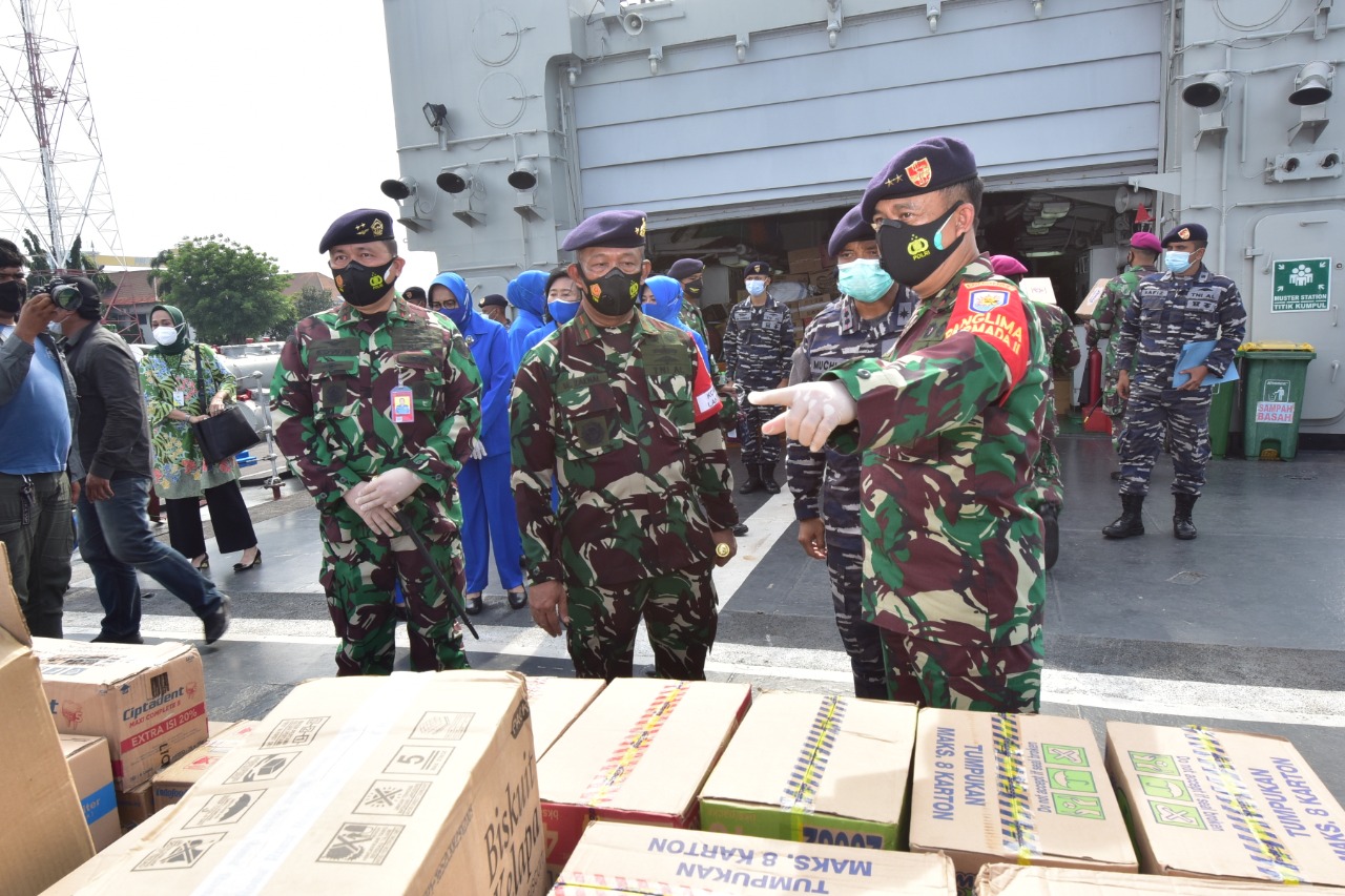 TNI AL Kerahkan KRI OWA-354 Kirim Bantuan Ke Mamuju Sulawesi Barat