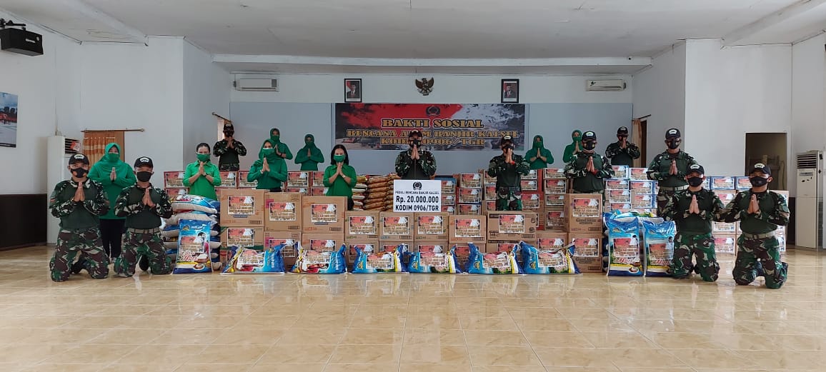 Peduli Bencana Banjir, Kodim 0906/Tenggarong Kirim Bantuan Logistik ke Kalimantan Selatan