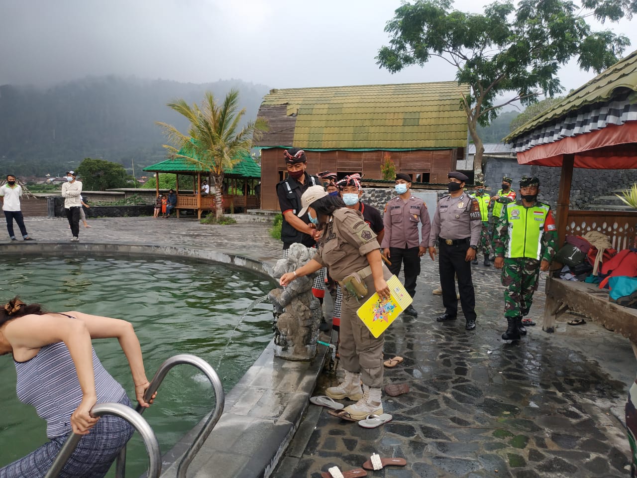 Satgas Enforce Kodim Bangli Sidak Tempat Wisata