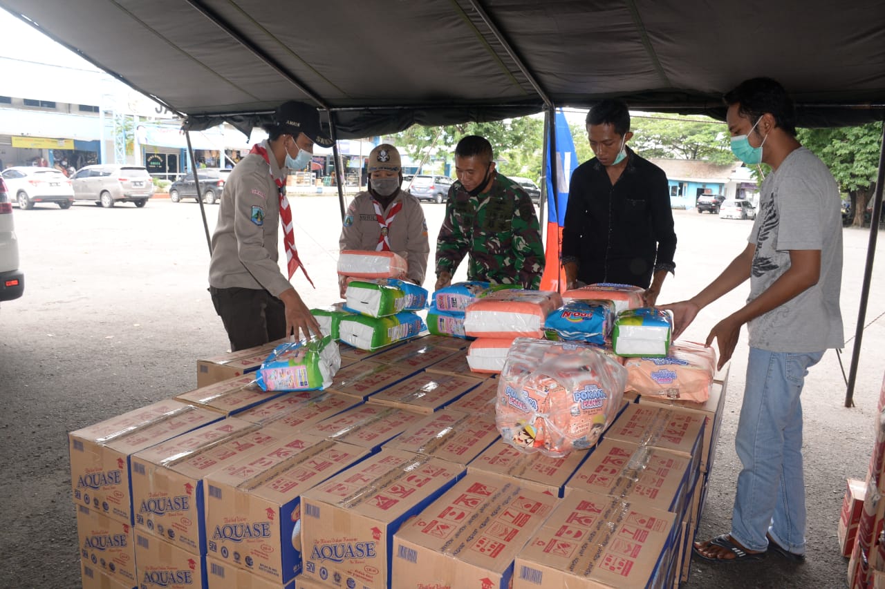Lantamal V Gelar Posko Bantuan Kemanusiaan
