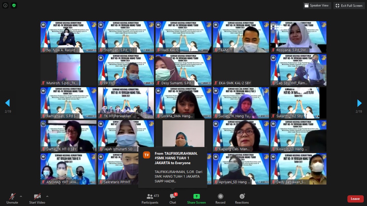 Yayasan Hang Tuah Selenggarakan Seminar Kemaritiman