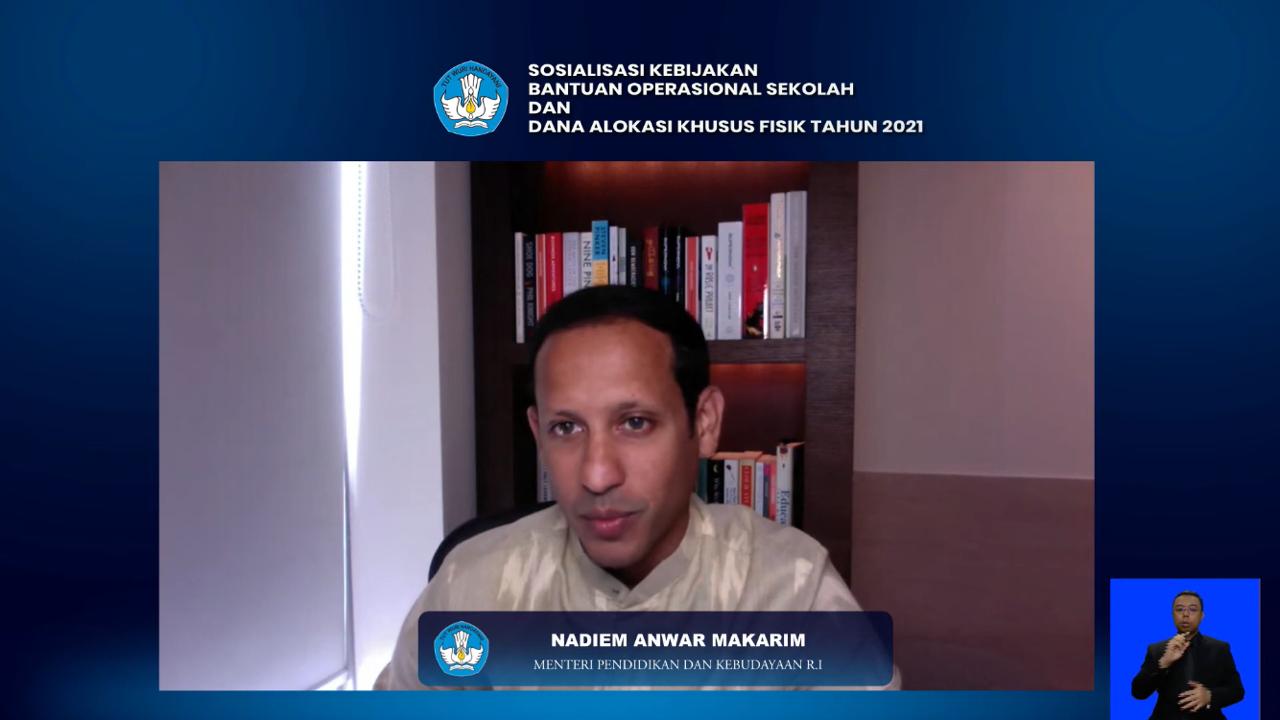 Kemendikbud Terbitkan Kebijakan Bantuan Operasional Sekolah (BOS) Reguler dan Dana Alokasi Khusus Fisik tahun 2021 untuk Dukung Peningkatan Mutu Operasional Sekolah