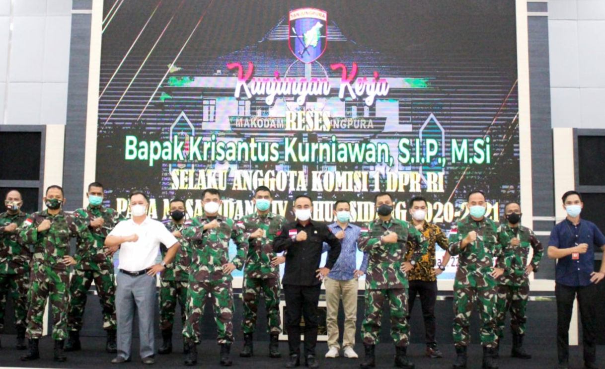 Kodam XII/Tpr Terima Kunjungan Kerja Komisi I DPR RI