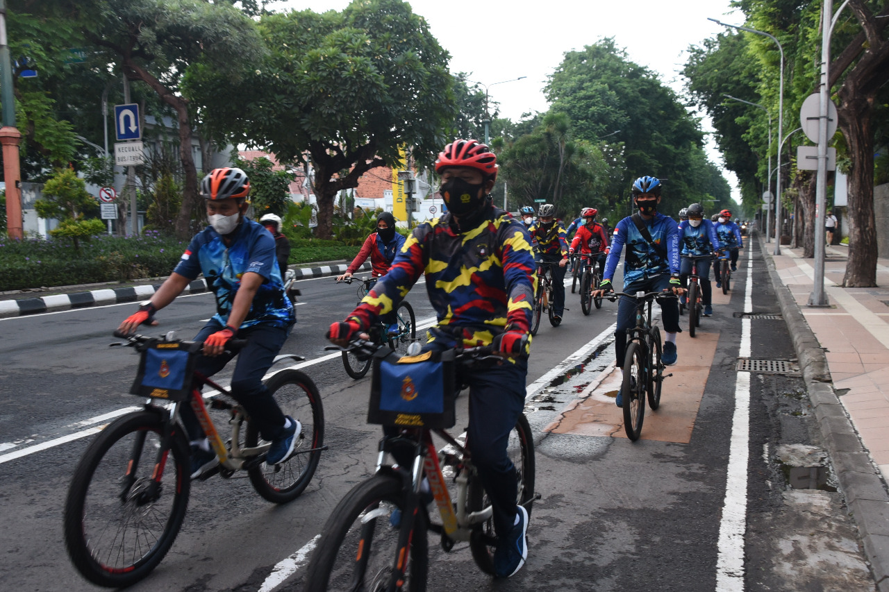 Jaga Stamina Dankodiklatal Gowes Bareng