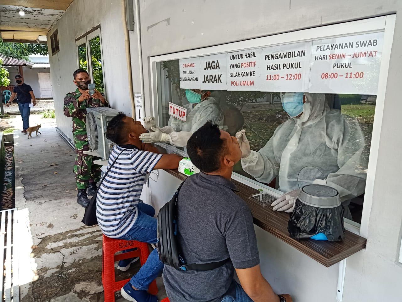 Kodiklatal Adakan Test Swab Antigen terhadap 180 Calon Perwira Siswa