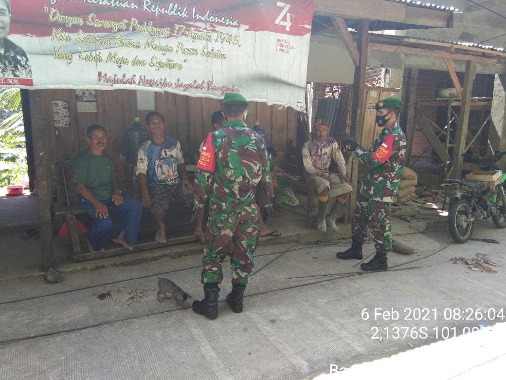 Hari Libur Serma Dian Sasar Pasar Tradisional Tegakan Prokes