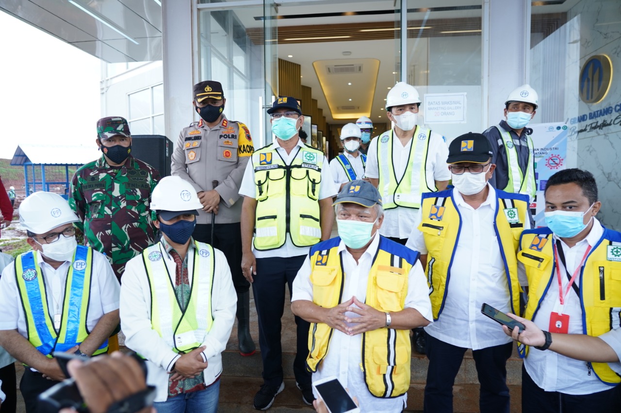 Menteri PU-PR RI Meninjau Progres Perkembangan Infrastruktur di Kawasan Industri Batang