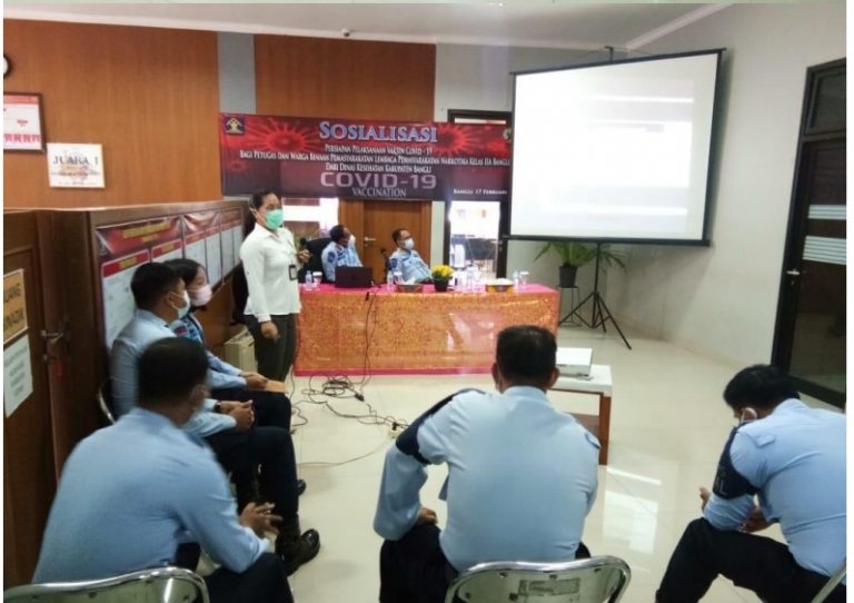 Lapas Narkotika Bangli Disosialisasi Vaksin Covid19