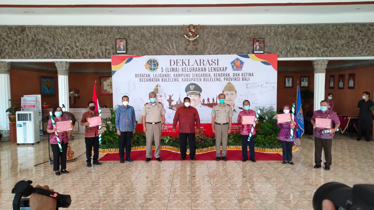 Pertama di Bali, Deklarasi Lima Kelurahan Lengkap di Buleleng