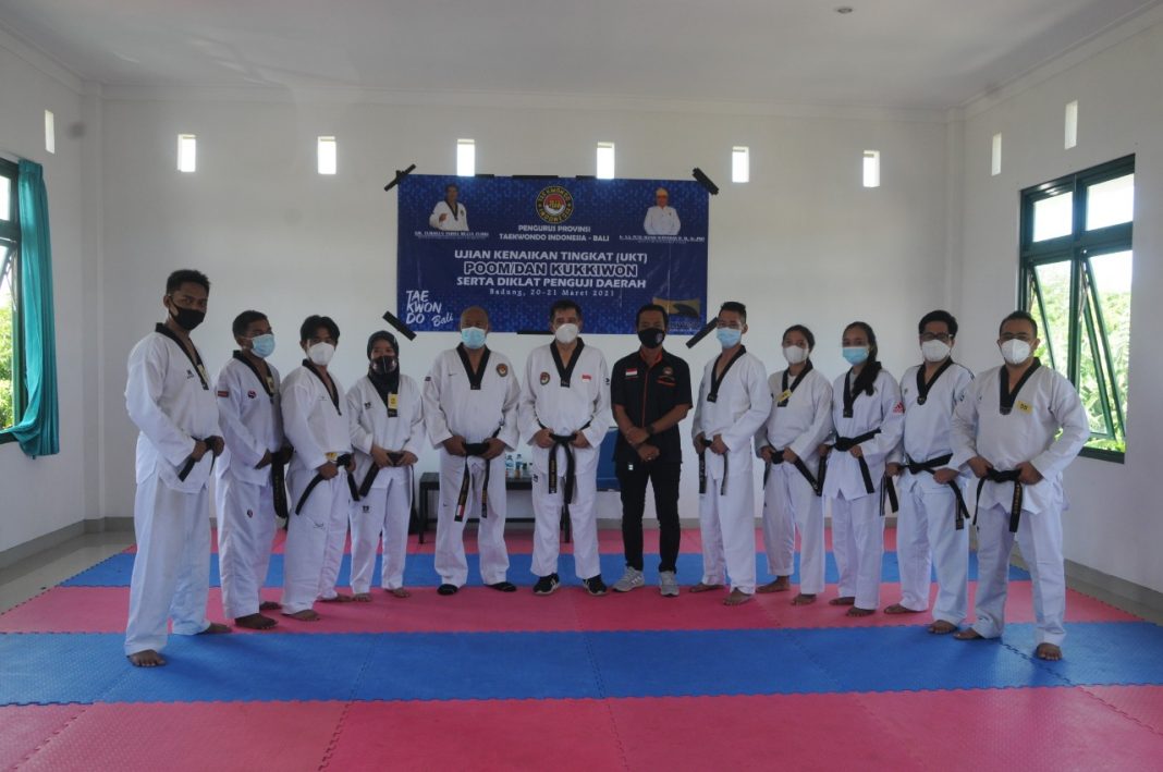Pengprov Taekwondo Indonesia Bali Gelar Ujian Kenaikan Tingkat dan Diklat Penguji Daerah