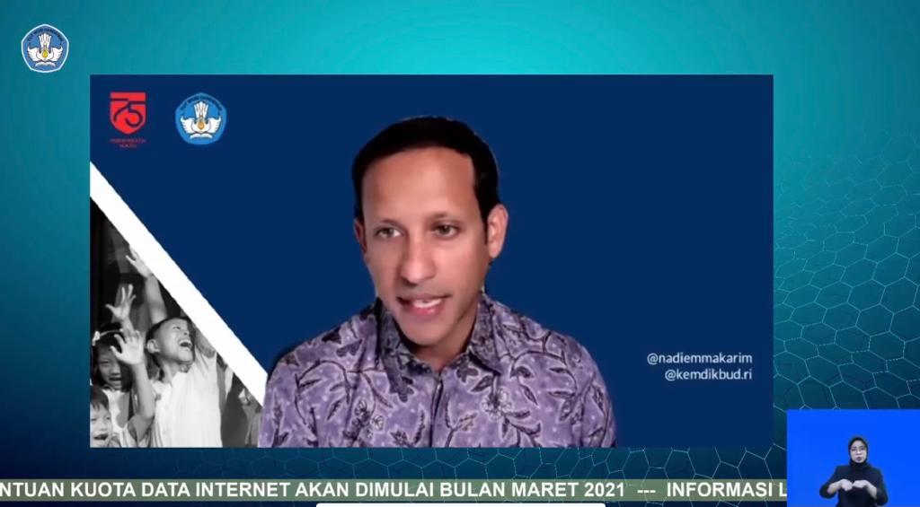 Mendapat Respons Positif, Kemendikbud Lanjutkan Kebijakan Bantuan Kuota Data Internet Tahun 2021