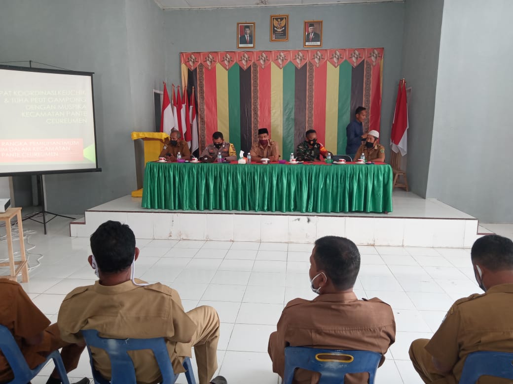 Wakili Danposramil, Babinsa Ikut Rapat Koordinasi Pemilihan Mukim