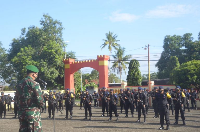 Lepas Personel Brimob ke Papua, Ini Pesan Dandim Bone