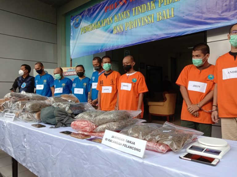 30 Kilogram Ganja dan 300 Gram Sabu Digulung BNNP Bali