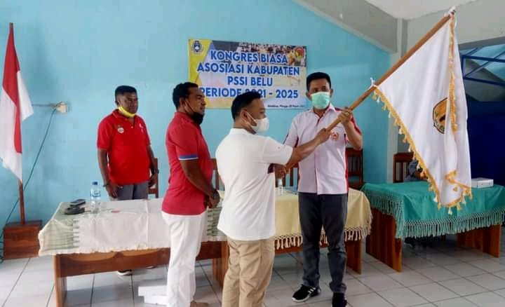 Febby Djuang dan Tarsi Naisali Jabat Ketua dan Waket Askab PSSI Belu 2021-2025, Epy Nahak : Tidak Boleh Ada Ego