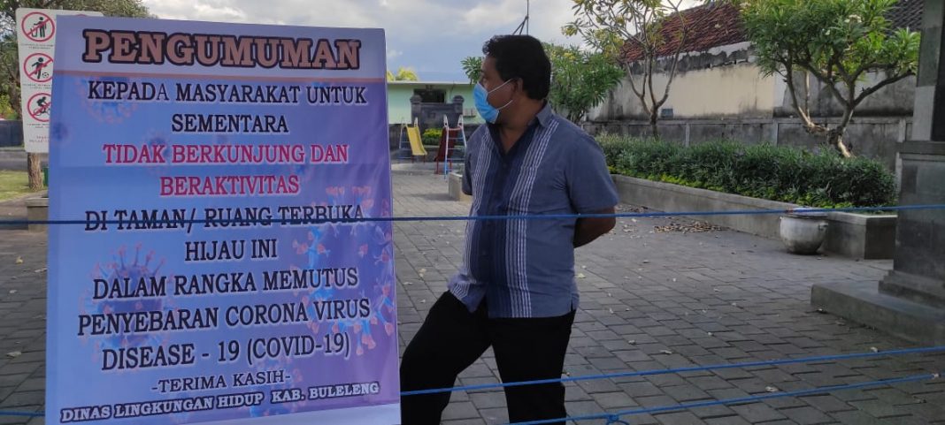 PPKM Darurat Covid-19, RTH di Buleleng Ditutup Sementara