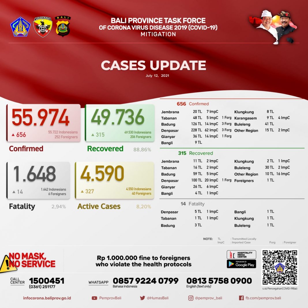 Bali Day by Day Covid-19